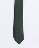 Corbata 100% Seda en Verde Oscuro