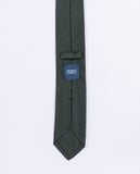 Corbata 100% Seda en Verde Oscuro