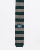 Dark Green Knitted Tie 100% Wool