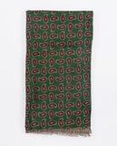 Dark Green Scarf 100% Wool