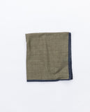 Pañuelo de bolsillo 100% Lana en Verde Oliva