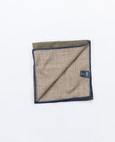 Pañuelo de bolsillo 100% Lana en Verde Oliva