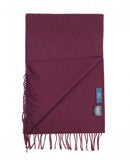 Dark Bordeaux Scarf 100% Cashmere