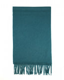 Petrol Green Scarf 100% Cashmere