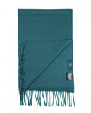 Petrol Green Scarf 100% Cashmere