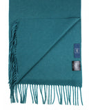 Petrol Green Scarf 100% Cashmere