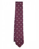 Corbata 100% Seda en Burdeos