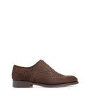 Sapatos Oxford Desportivos 100% Pele em Castanho Escuro