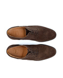 Sapatos Oxford Desportivos 100% Pele em Castanho Escuro