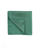 Dark Green Pocket Squares 100% Silk