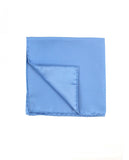 Lenço de Bolso 100% Seda em Azul