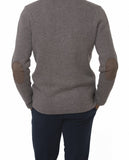 Chaqueta de Punto 100% Lana Virgem en Arena Clara