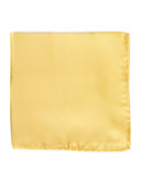 Lenço de Bolso 100% Seda em Amarelo Claro