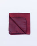 Red Pocket Squares 100% Silk