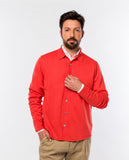 Casaco de Malha 100% Algodão em Encarnado