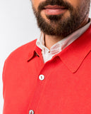 Casaco de Malha 100% Algodão em Encarnado