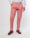 Light Pink Soft Slim Chino Trousers