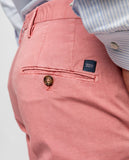 Light Pink Soft Slim Chino Trousers