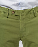 Dark Green Soft Slim Chino Trousers