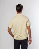 Light Yellow Short Sleeve Polo 100% Cotton