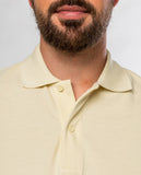 Light Yellow Short Sleeve Polo 100% Cotton