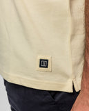 Light Yellow Short Sleeve Polo 100% Cotton