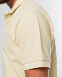 Light Yellow Short Sleeve Polo 100% Cotton