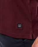Dark Bordeaux Short Sleeve Polo 100% Cotton