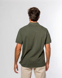 Polo Piqué 100% Algodón en Verde Oliva Oscuro