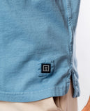 Polo Piquet Manga Curta 100% Algodão em Azul Claro