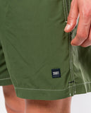 Dark Dry Green Swim Shorts 100% Poliester