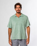 Polo Turco Manga Curta 100% Algodão em Verde Claro