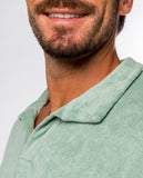 Light Green Short Sleeve Terry Polo 100% Cotton