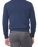 Blue V Neck Sweater 100% Cotton