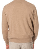 Dark Beige V Neck Sweater 100% Cashmere