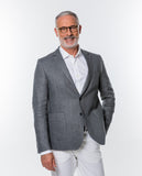 Grey Sports Jacket 100% Linen