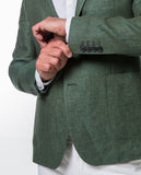 Americana 100% Lino en Verde Oliva