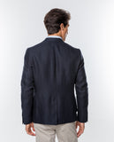 Dark Blue Sports Jacket 100% Linen