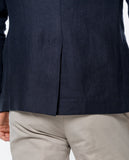 Dark Blue Sports Jacket 100% Linen