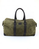 Dark Dry Green Travel Bag 100% Leather