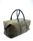 Dark Dry Green Travel Bag 100% Leather