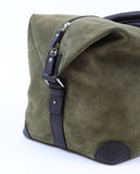 Dark Dry Green Travel Bag 100% Leather