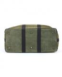 Dark Dry Green Travel Bag 100% Leather