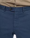 Dark Blue Regular Chino Trousers