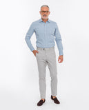 Light Grey Regular Chino Trousers