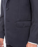 Dark Blue Suit Regular Plain 100% Flece wool