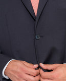 Dark Blue Suit Regular Plain 100% Flece wool