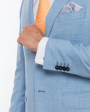 Light Blue Sports Jacket 100% Flece wool
