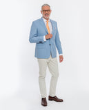 Light Blue Sports Jacket 100% Flece wool