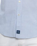 Camisa Casual 100% Algodão em Azul